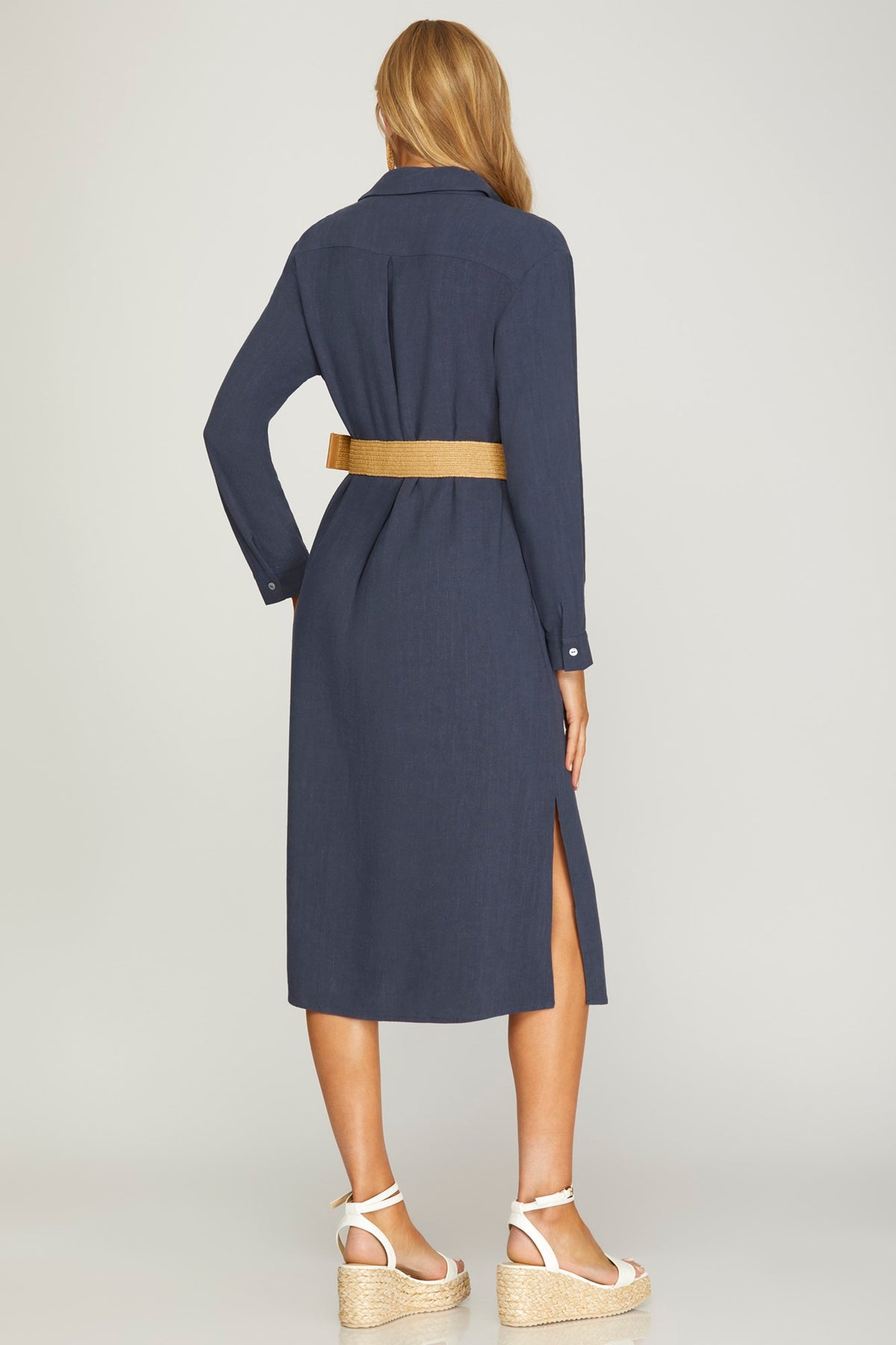 Tiffany Shirt Dress with Belt
