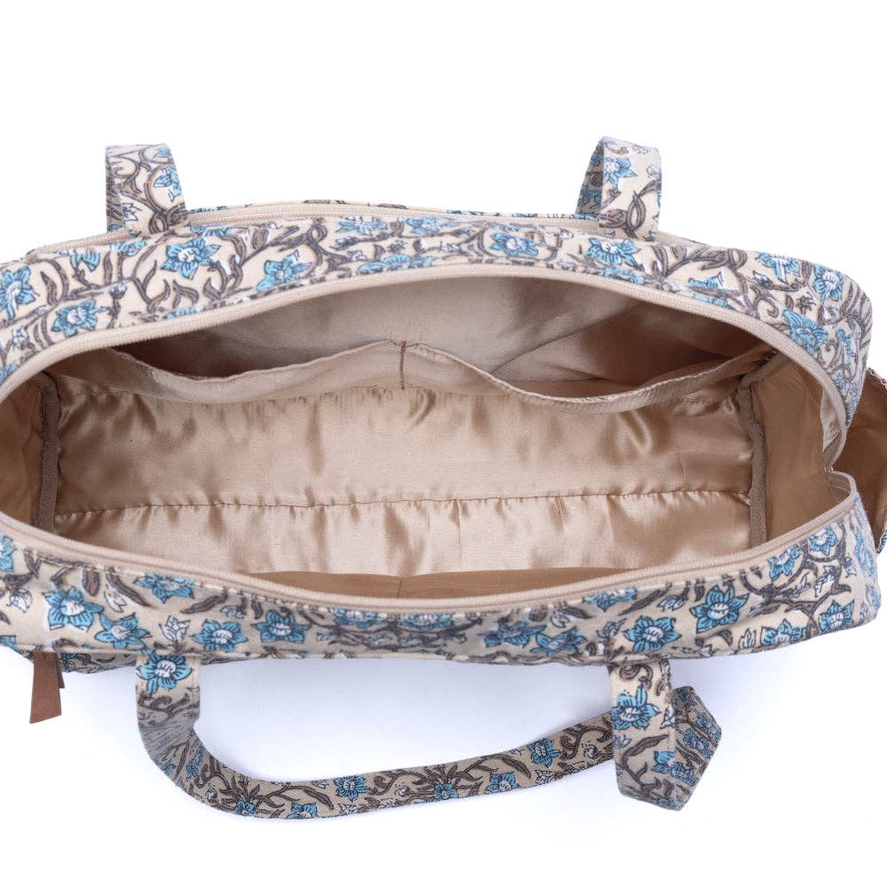 Myra Sunnyfield Diaper Bag in Dusty Teal