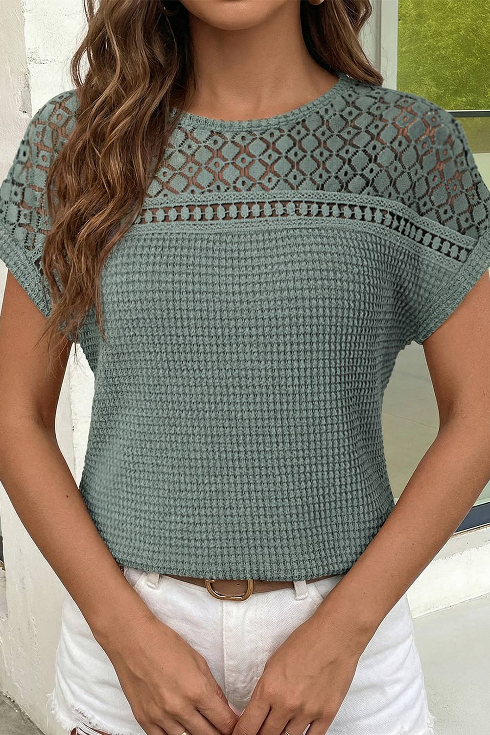 Lace Patchwork Top