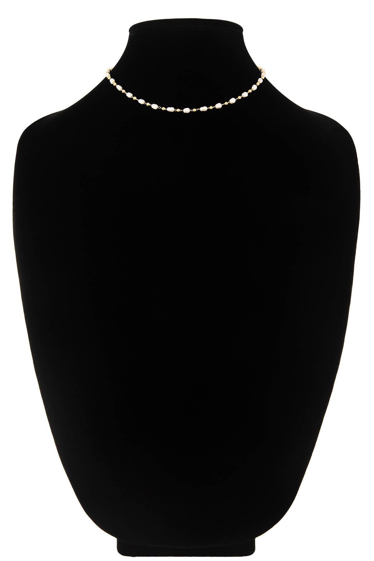 Bead & Rice Pearl Necklace