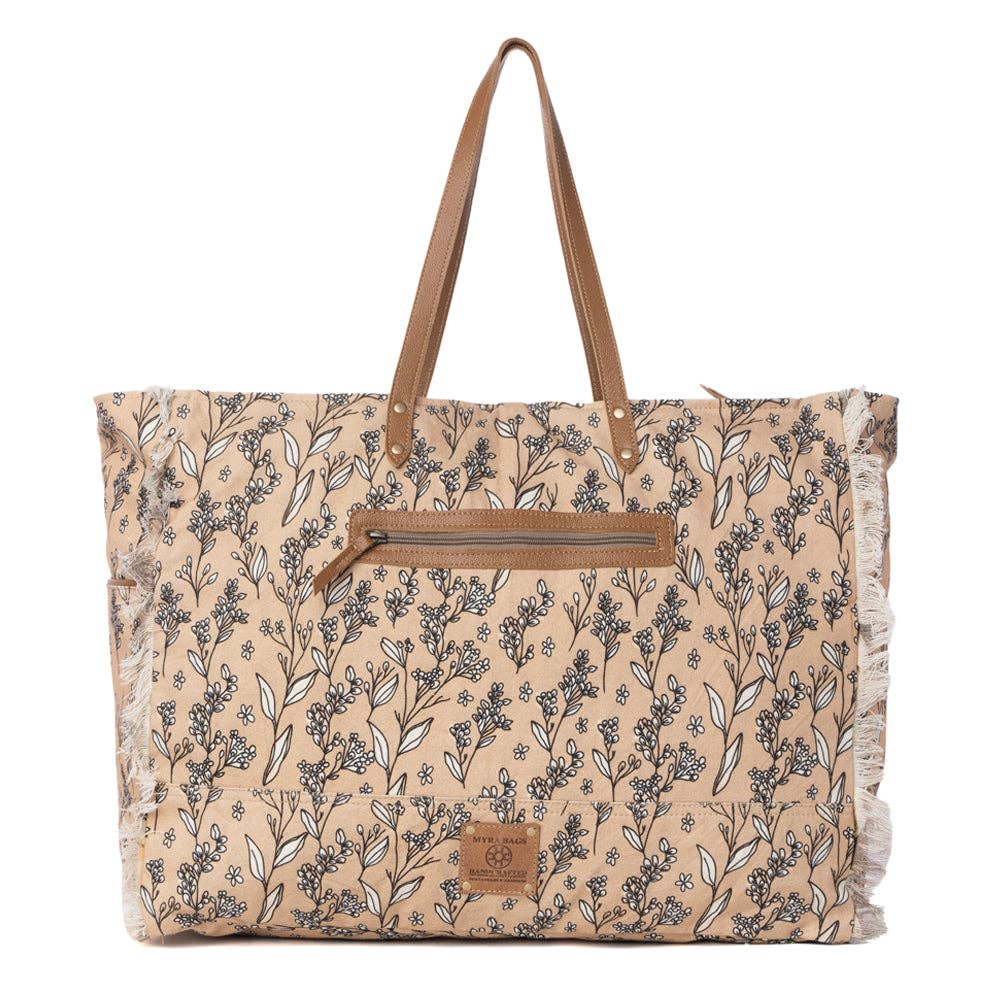 Myra Brookside Weekender Bag in Warm Tan