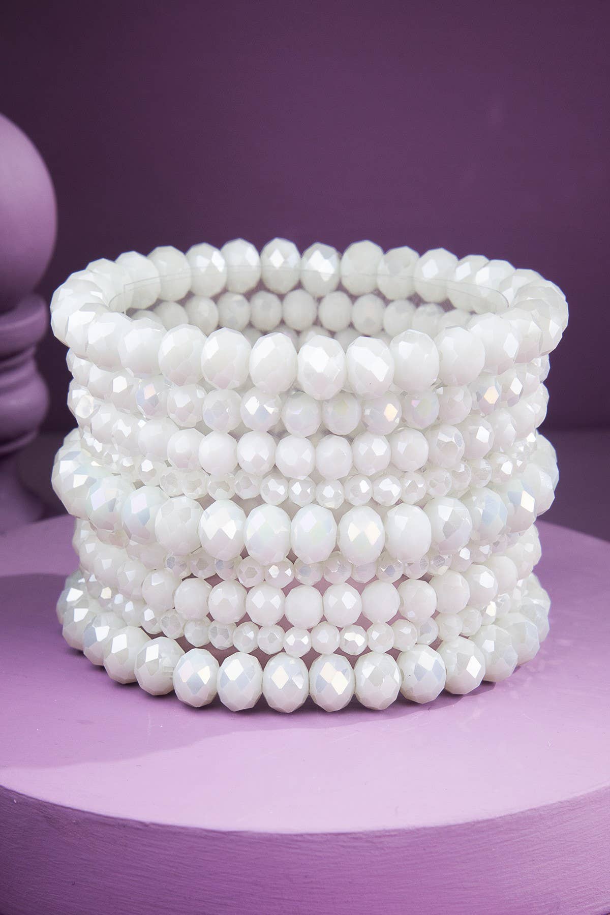 Glass Bead 9 Set Bracelet