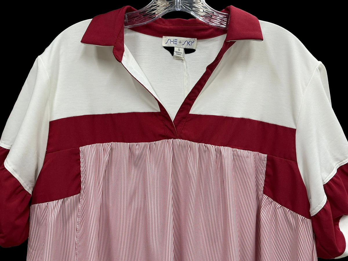 RED AND WHITE GAME DAY DRESS