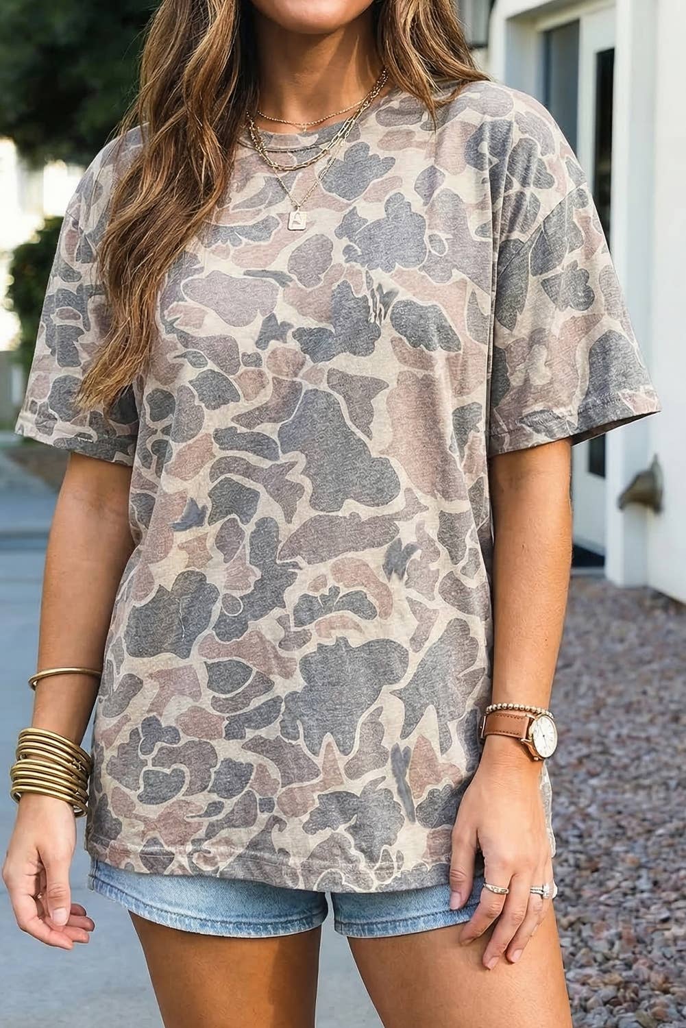 Women’s camo tee