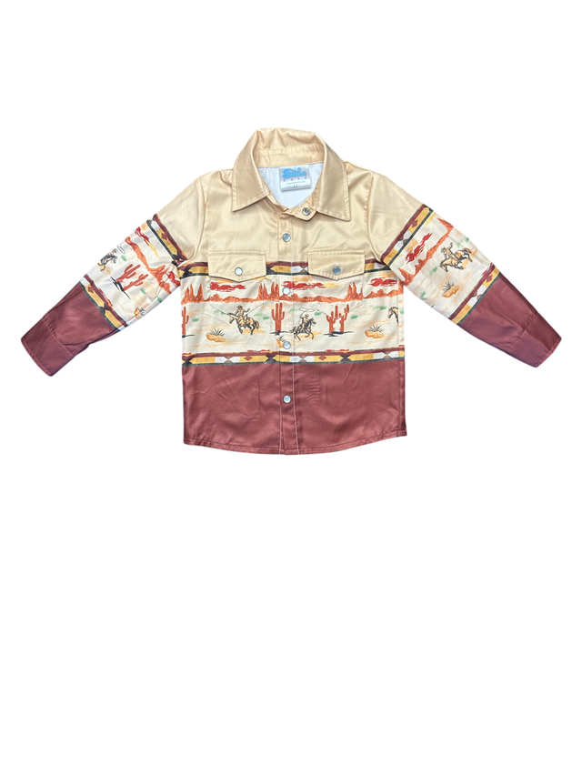 Desert Cowboy Pearl Snap Shirt
