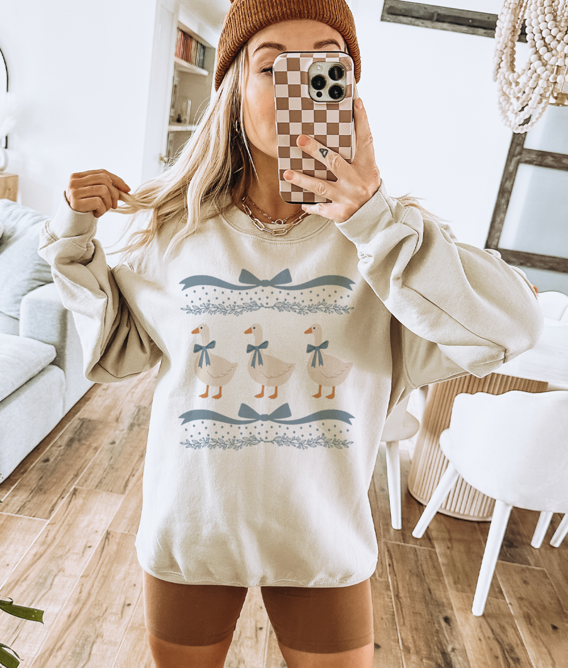 Blue Ribbon Goose Sweatshirt