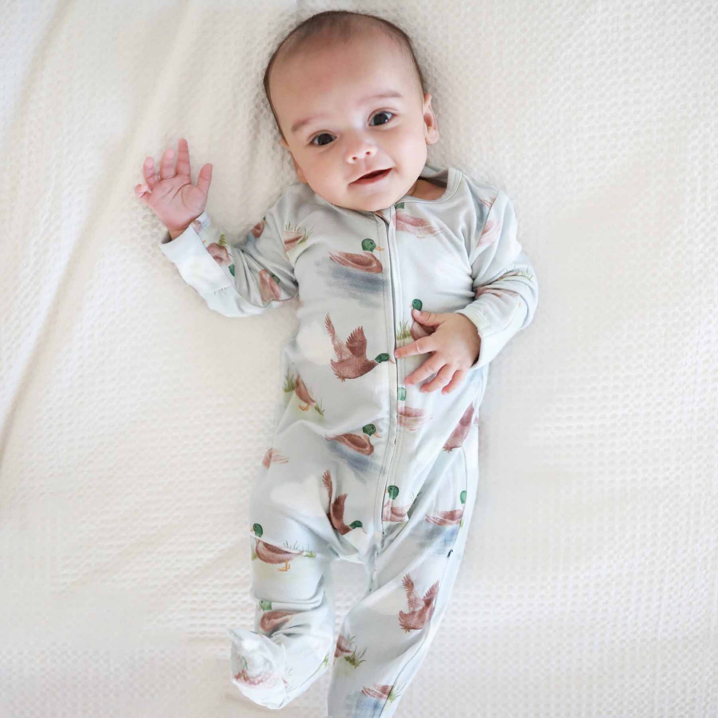 Little Duckling Zipper Footie