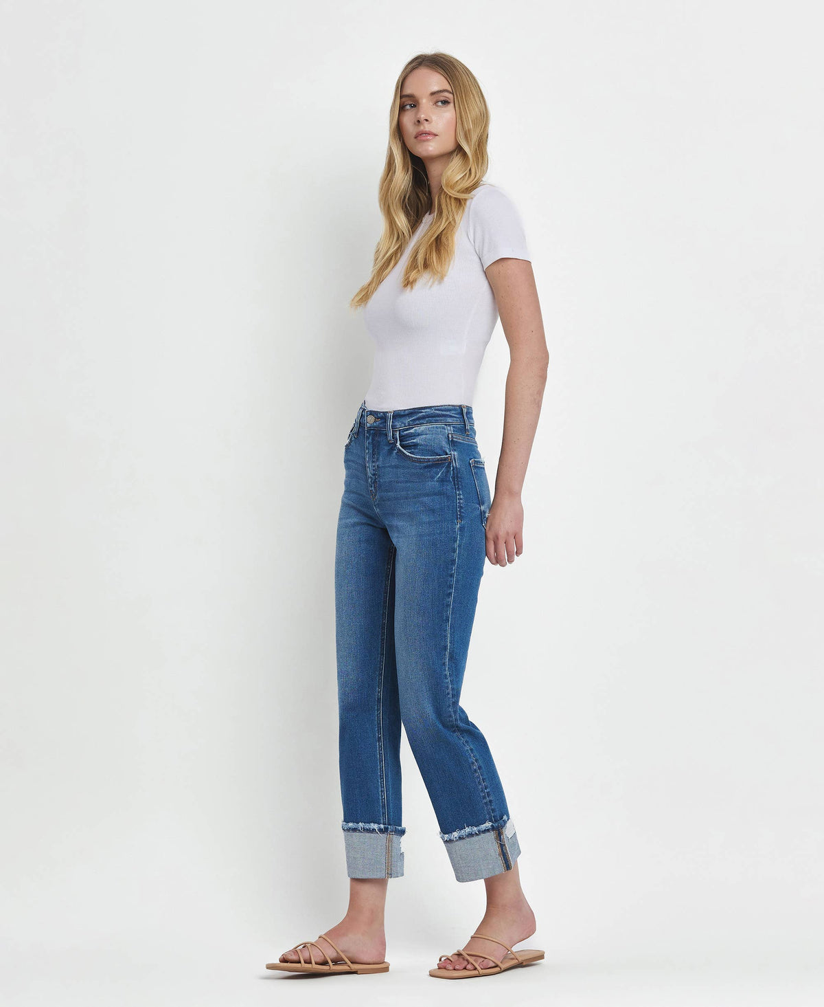 Victoria High Rise Straight Jeans