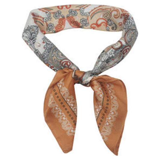 PAISLEY MEDALLION PRINT SILKY BANDANA