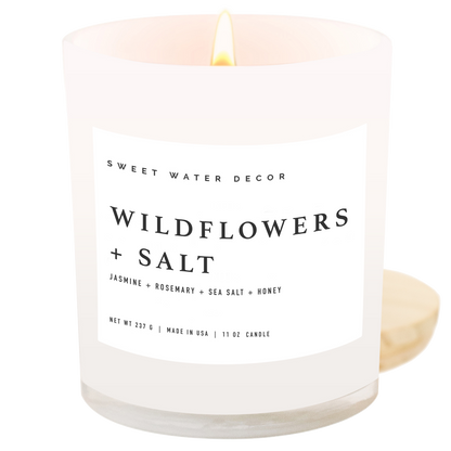 Wildflowers and Salt 11 oz Soy Candle - Home Decor & Gifts
