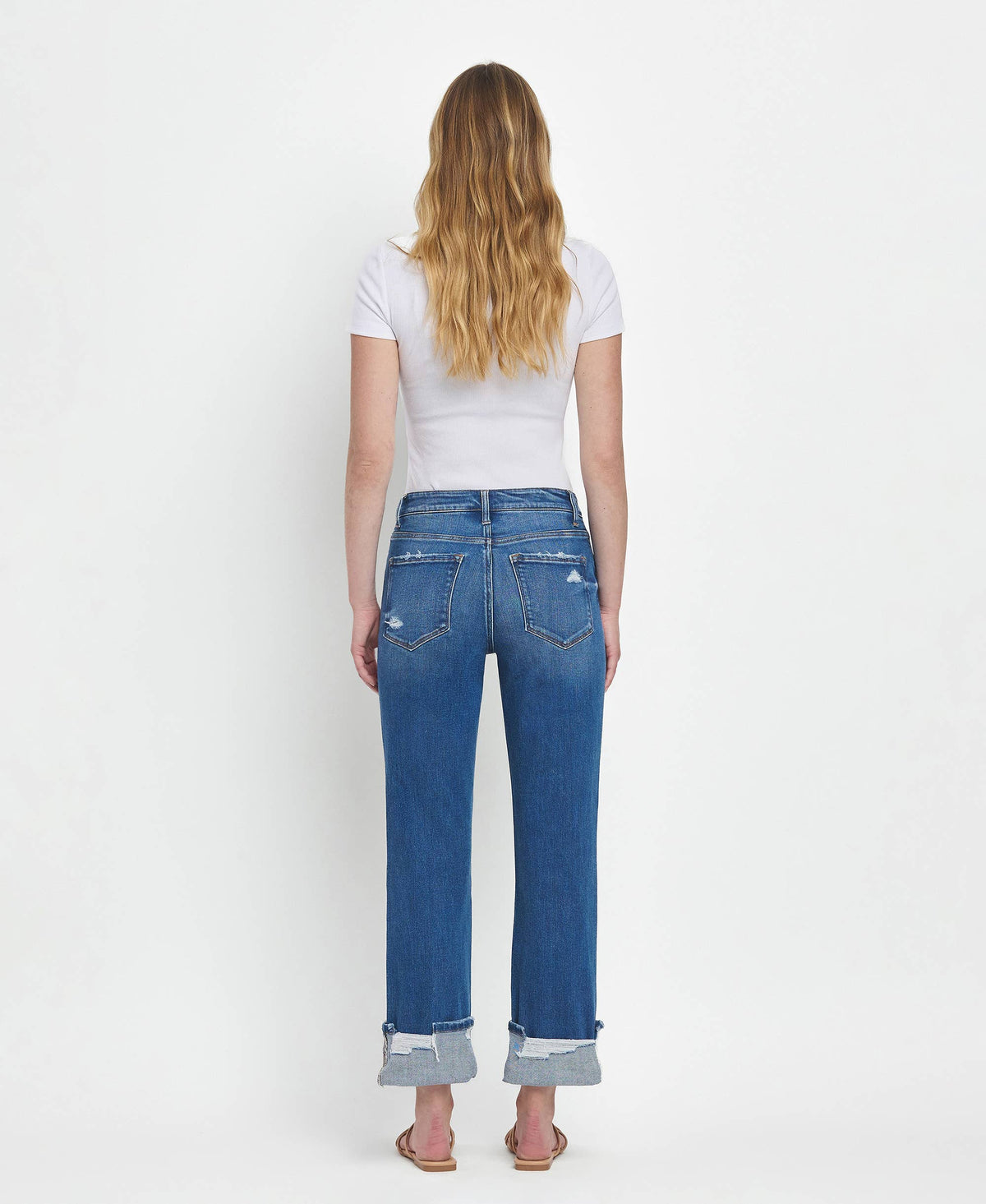 Victoria High Rise Straight Jeans