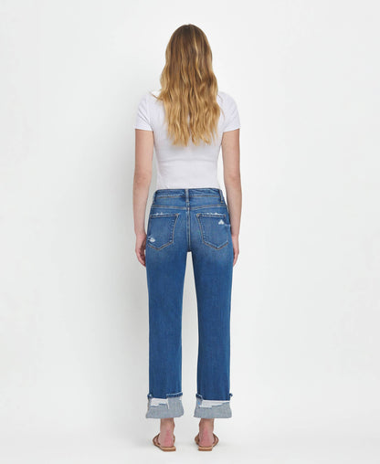 Victoria High Rise Straight Jeans