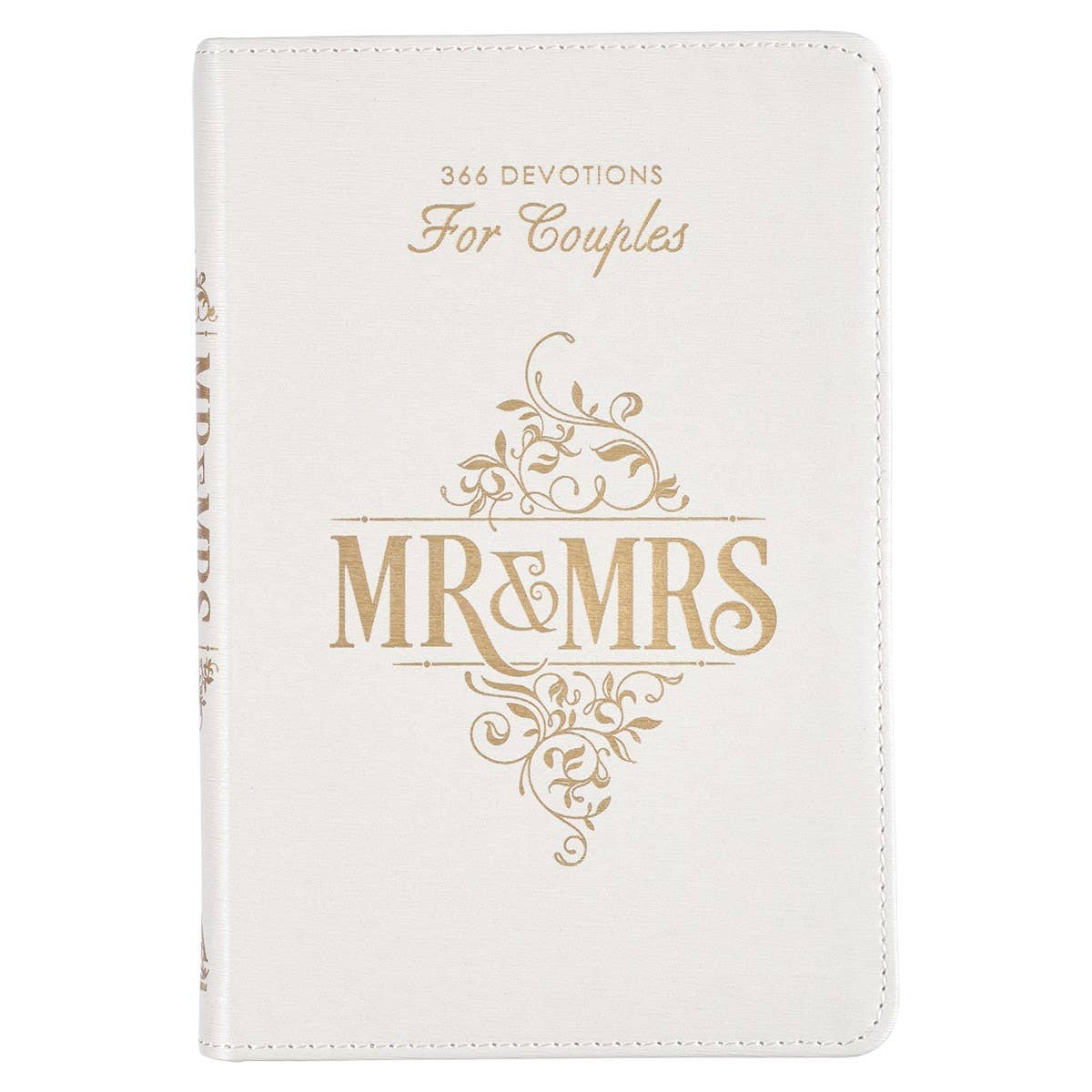Mr. & Mrs. White Leather Devotional
