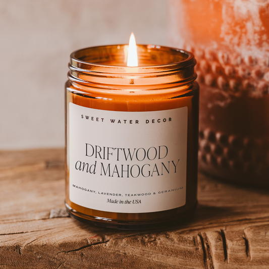 Driftwood and Mahogany Soy Candle
