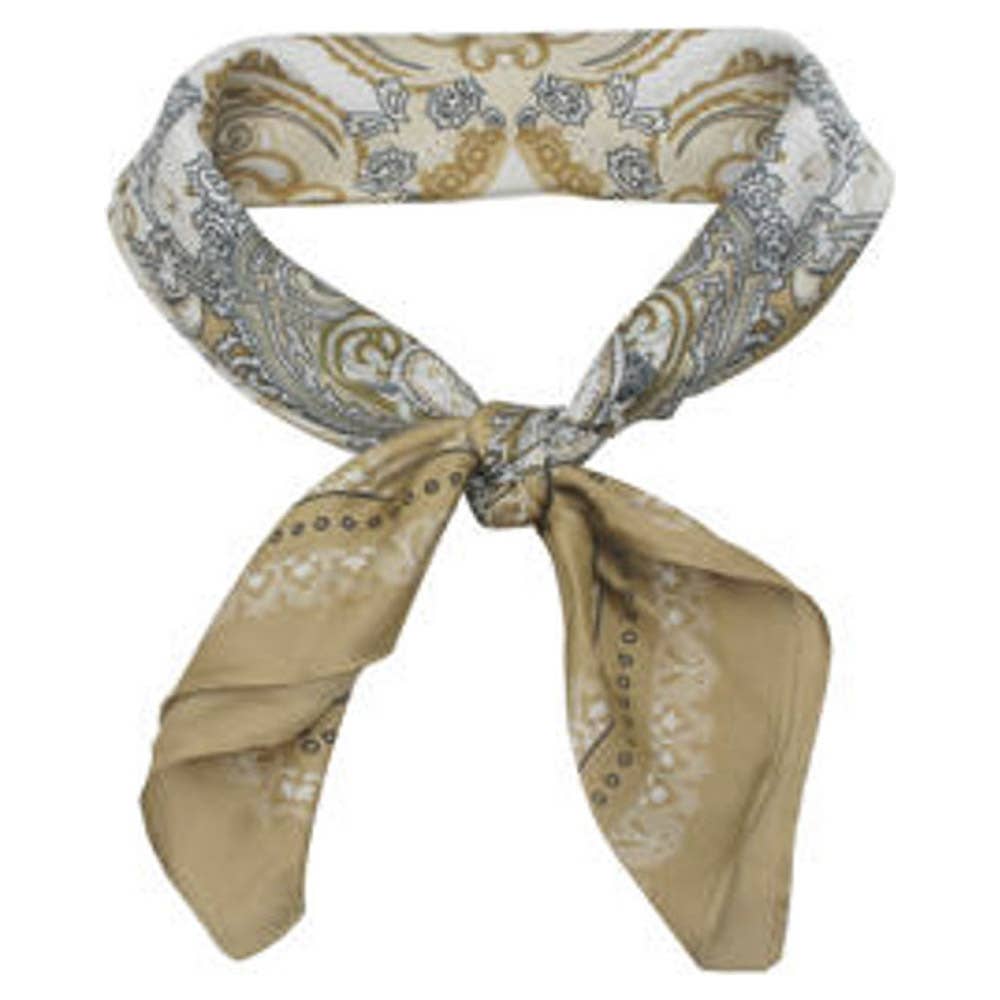 PAISLEY MEDALLION PRINT SILKY BANDANA