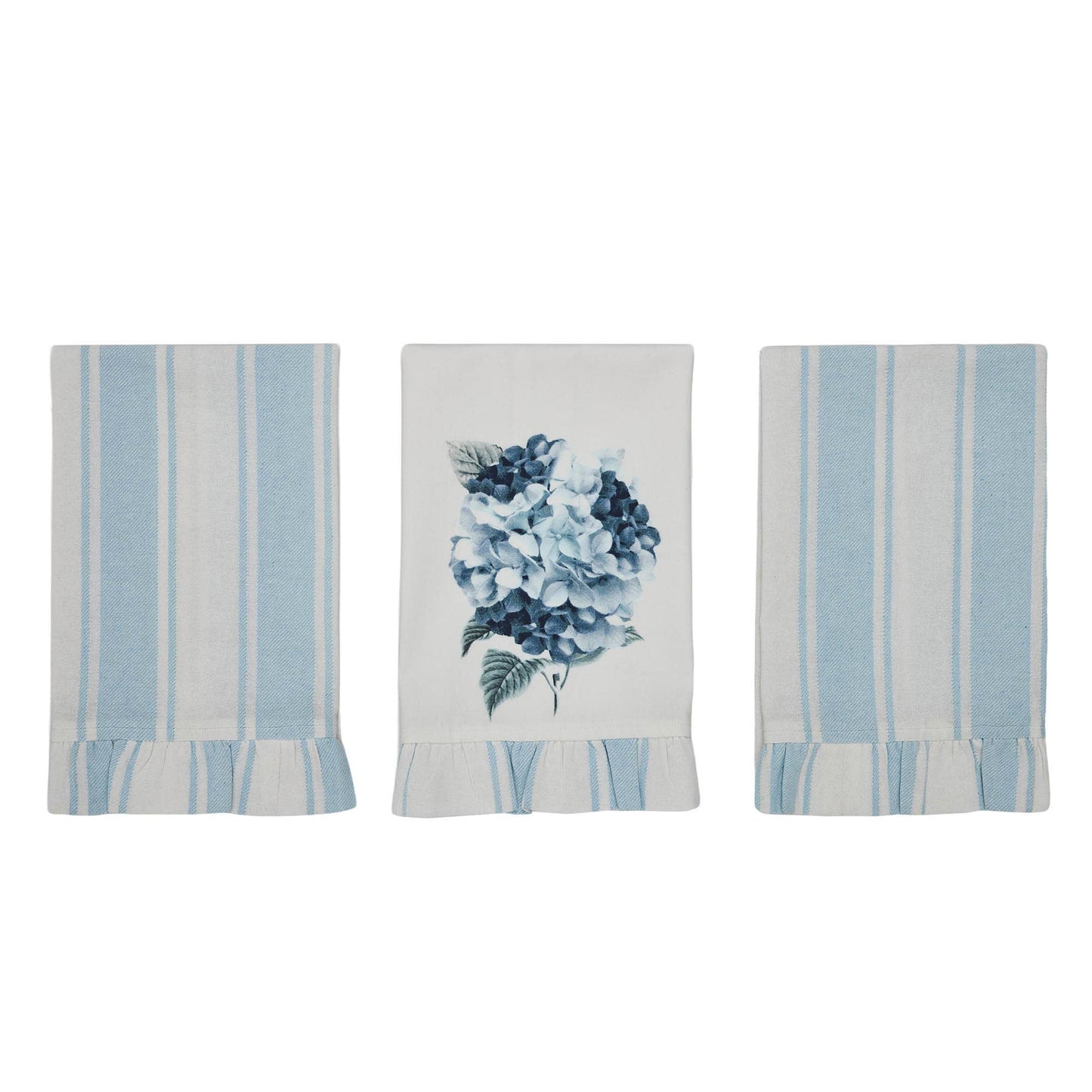 Ruffled Tea Towel Set of 3 19x28