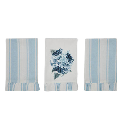 Ruffled Tea Towel Set of 3 19x28