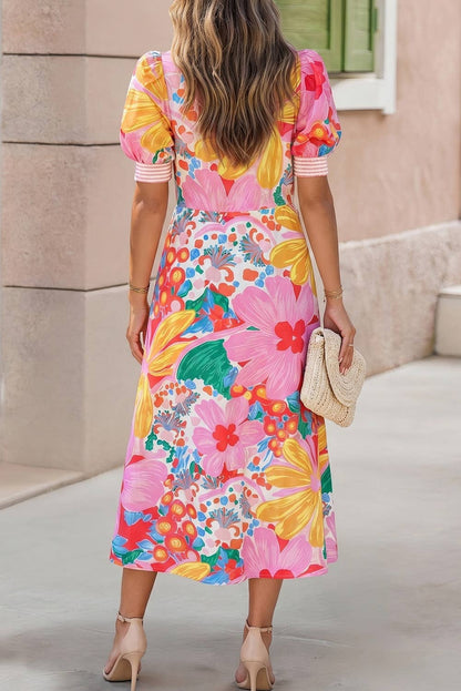 Floral Button Down Dress