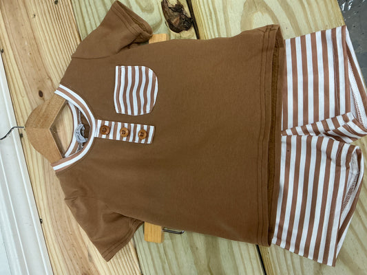 Caramel Striped Set