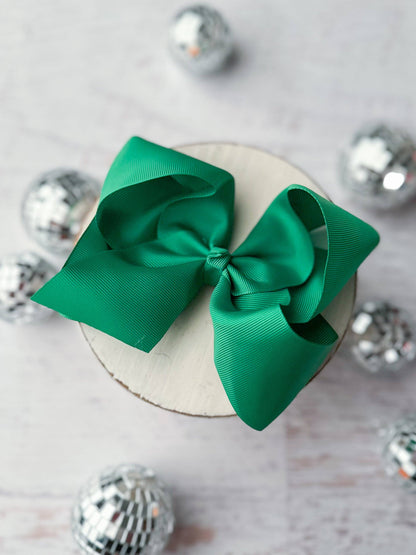 Oversize Grosgrain Hair Bow - Alligator Clip - 5.5"