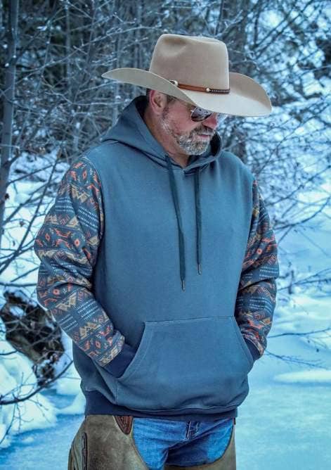 Men's Western Pullover Hoodie