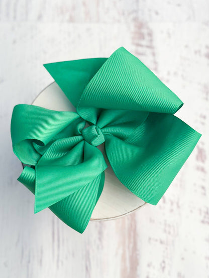 Texas Size Grosgrain Hair Bow - Alligator Clip - 6.5"
