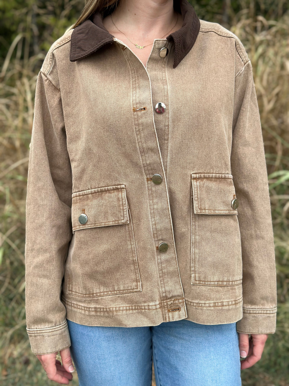 BROWN DENIM BARN JACKET