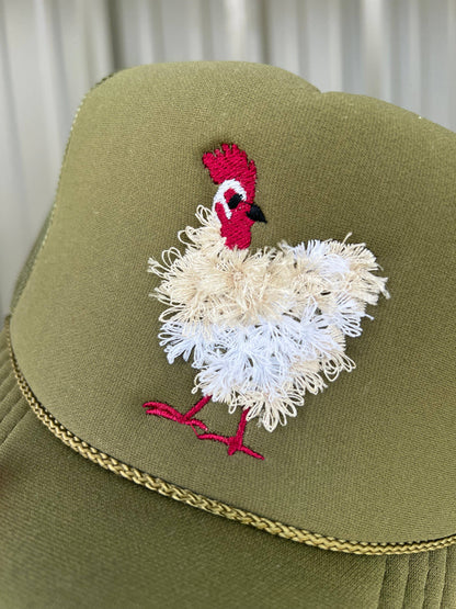 Chicken Embroidered Hat