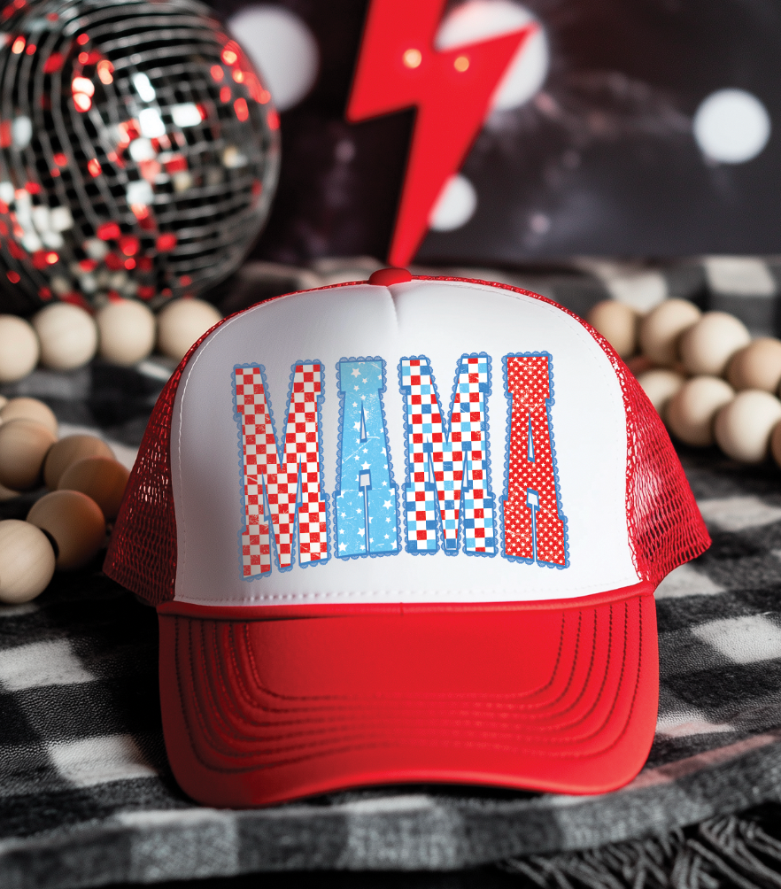 Patriotic MAMA Hat