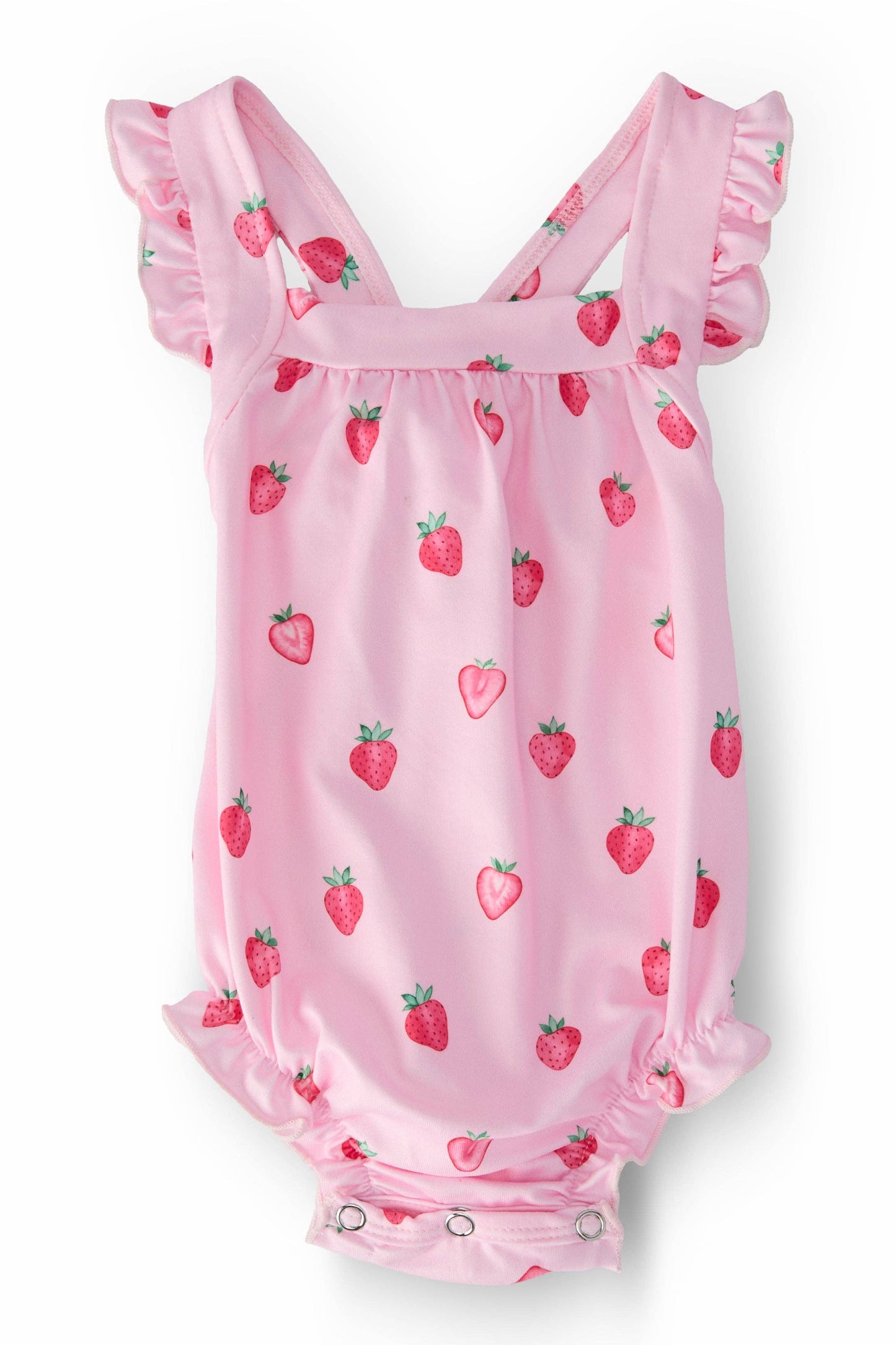 Strawberry Ruffle Romper