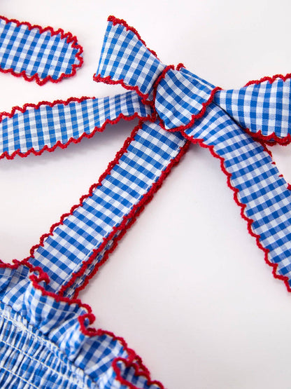 Girls Bow Flag Dress