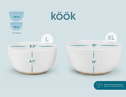 Ceramic Nesting Bowls, Set of 4