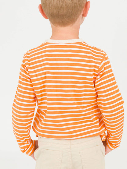 Orange Stripe Pumpkin Henley