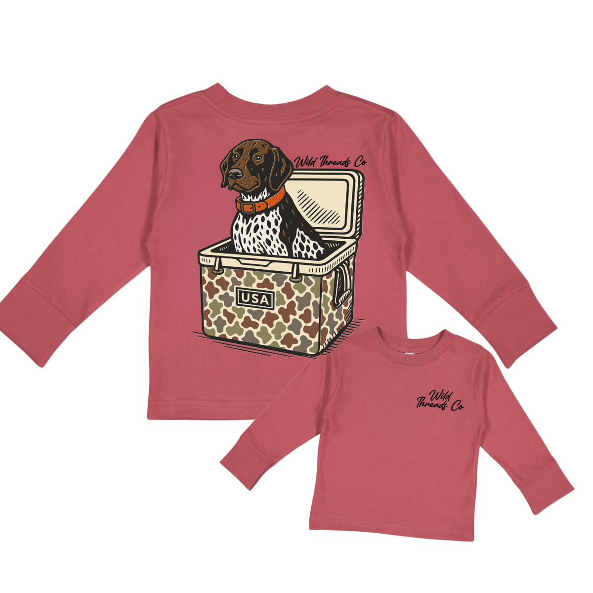 Hunting Dog Cooler Long Sleeve Tee