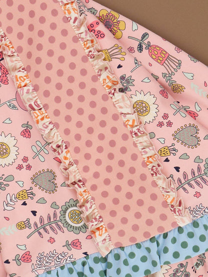 Poppy Ruffle Minky Blanket