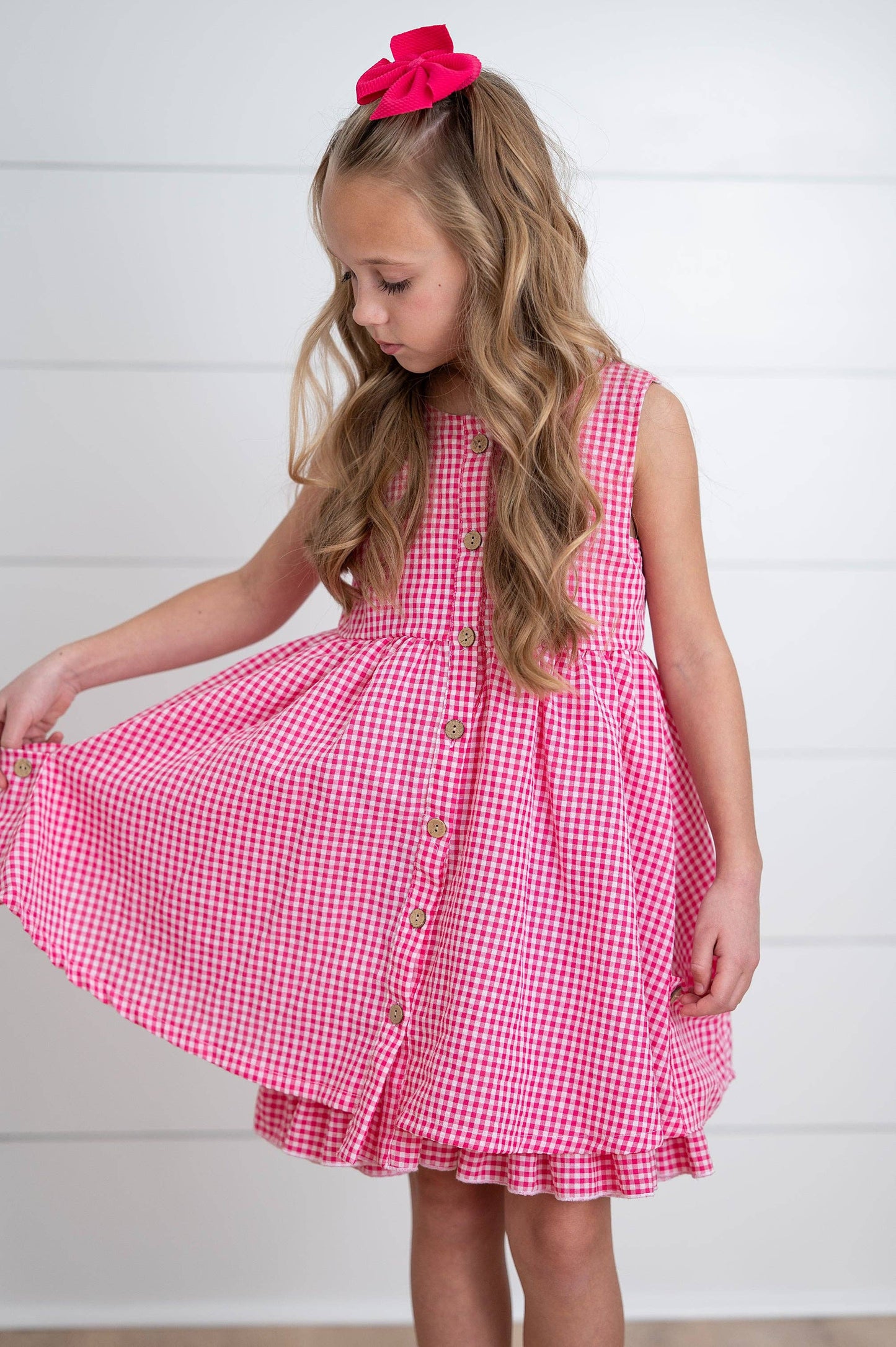Gingham Pocket Summer Dress