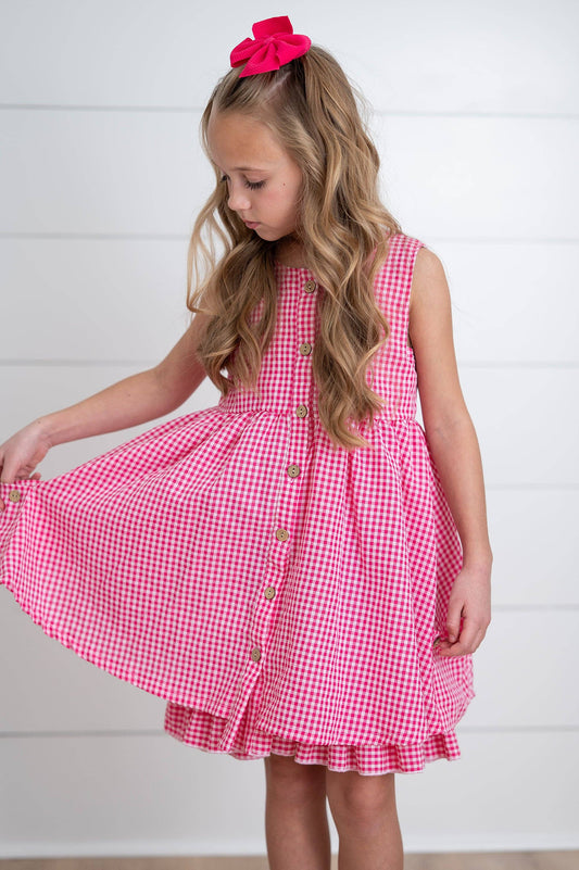 Gingham Pocket Summer Dress