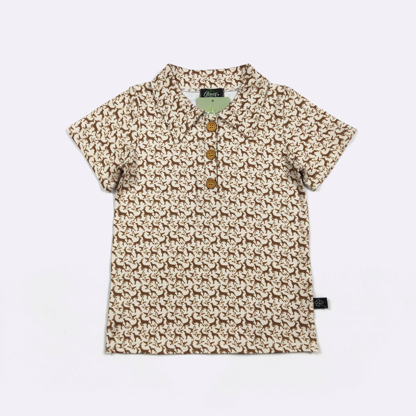 Bucks N Ducks Boy Collar Shirt