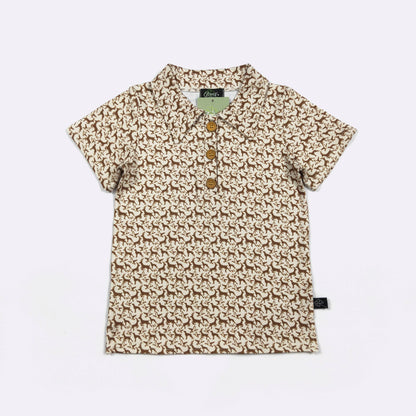 Bucks N Ducks Boy Collar Shirt