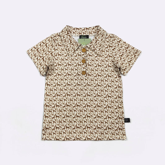 Bucks N Ducks Boy Collar Shirt