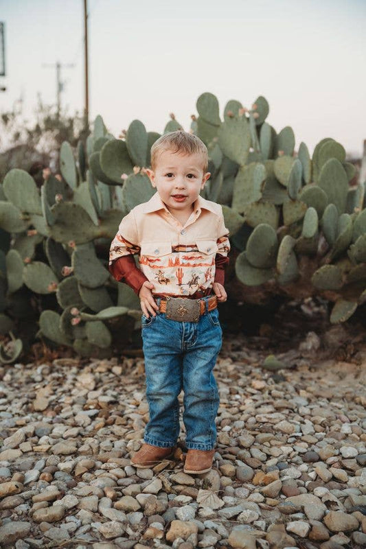 Desert Cowboy Pearl Snap Shirt