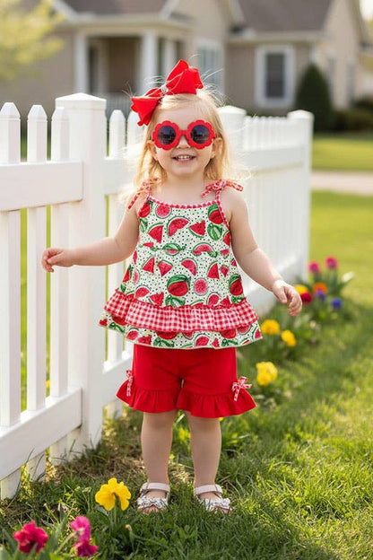 Watermelon Ruffle Set