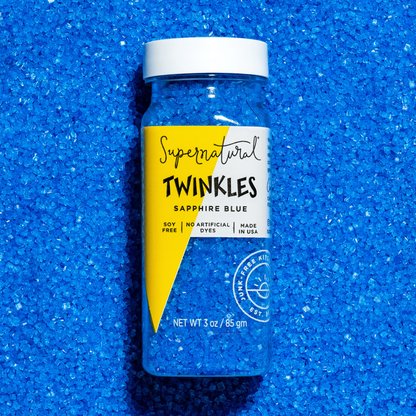 Supernatural Twinkles Sanding Sugar: Sapphire Blue