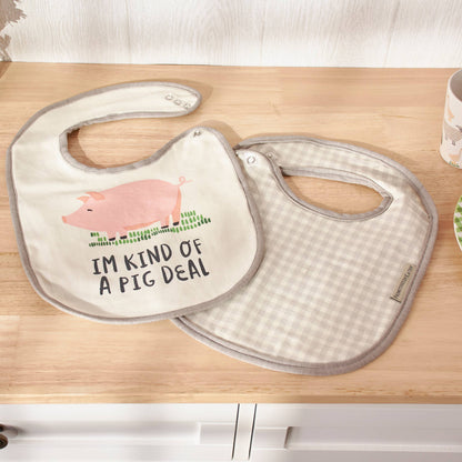 I Love Ewe Bib Set