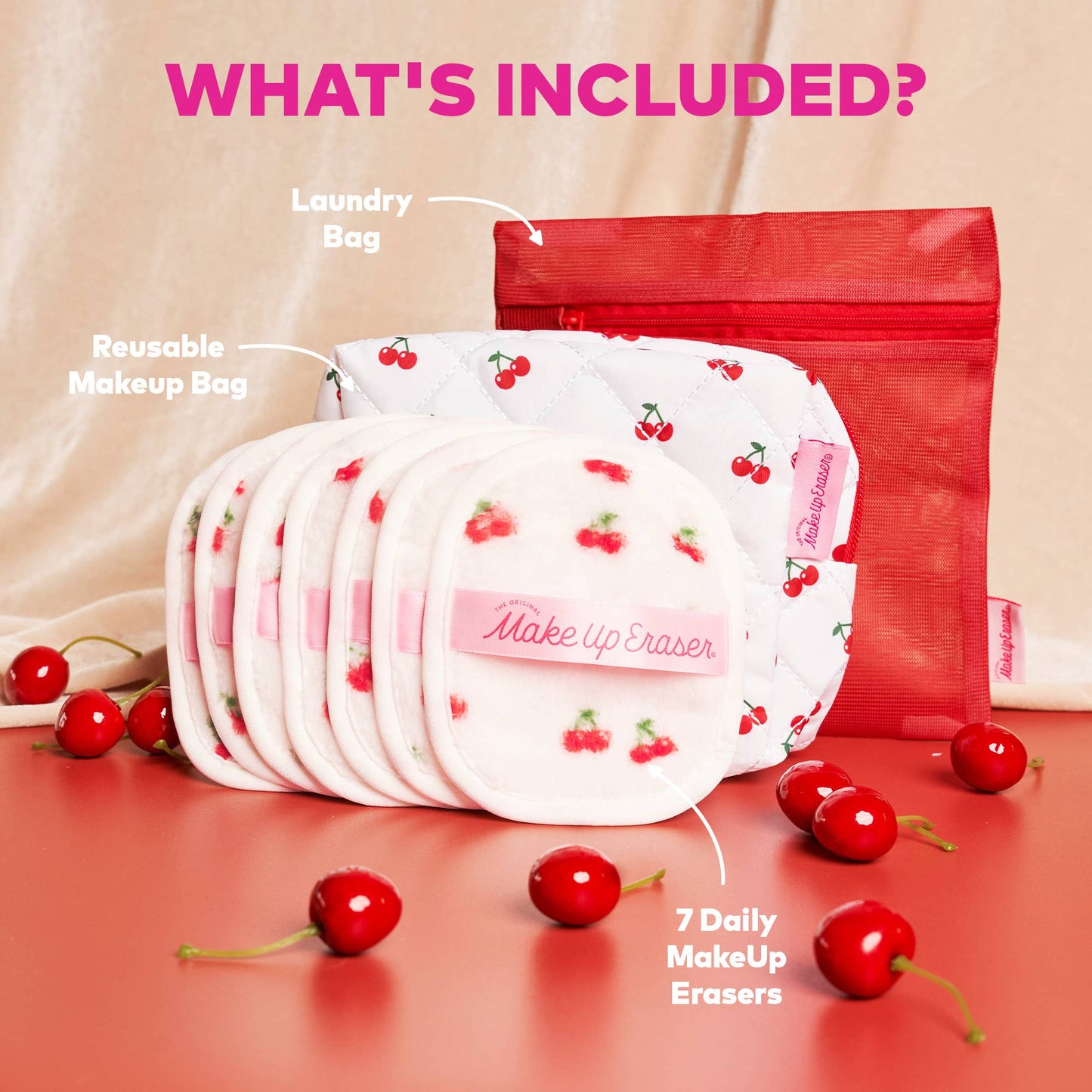 Cherry Makeup Eraser Set