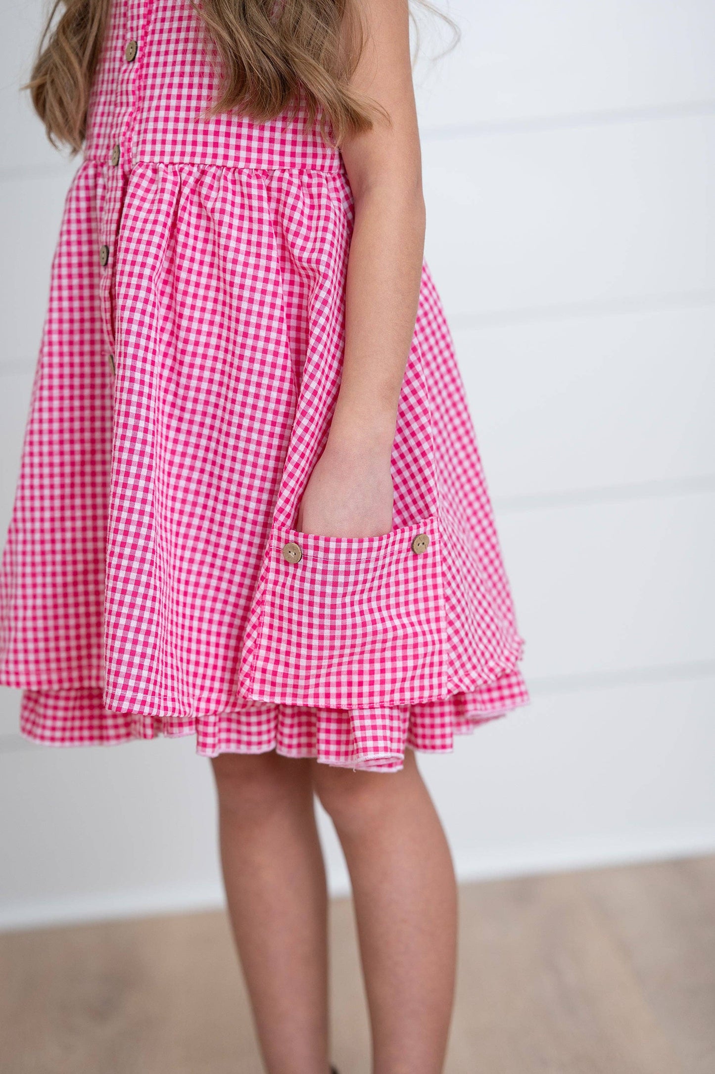 Gingham Pocket Summer Dress