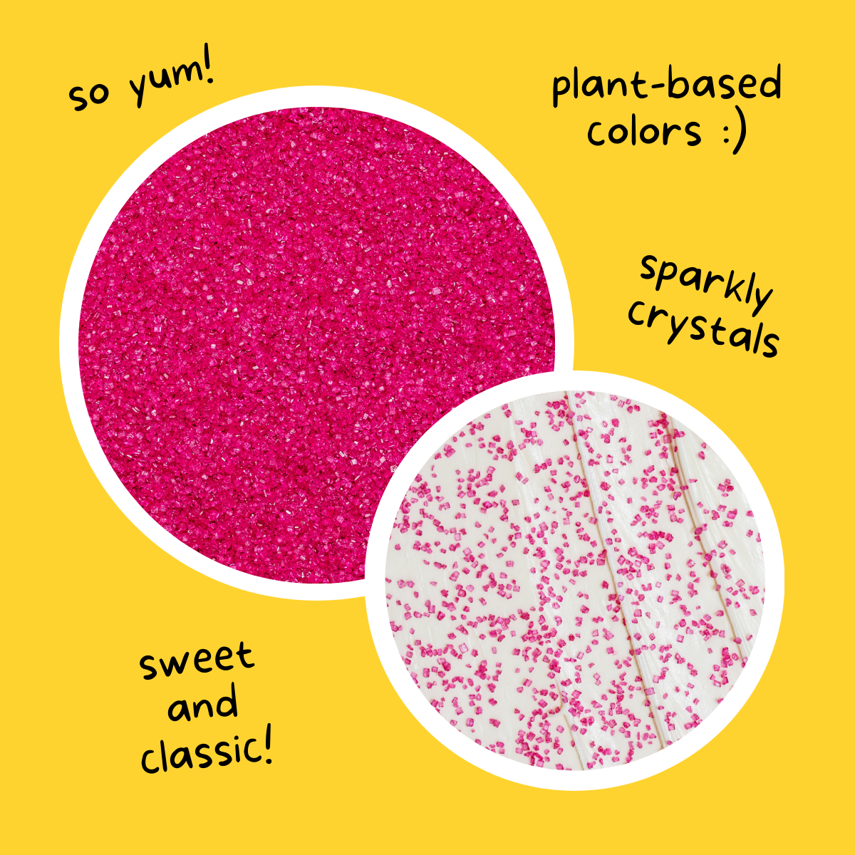 Supernatural Twinkles Sanding Sugar: Hot Pink