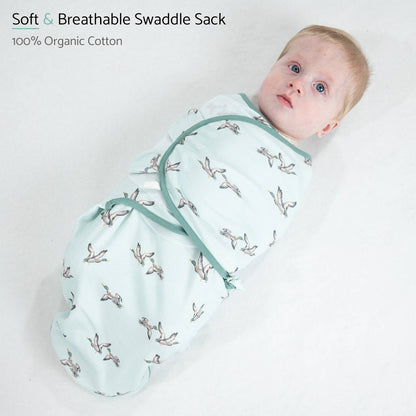Velcro Newborn Duck Swaddle Sack