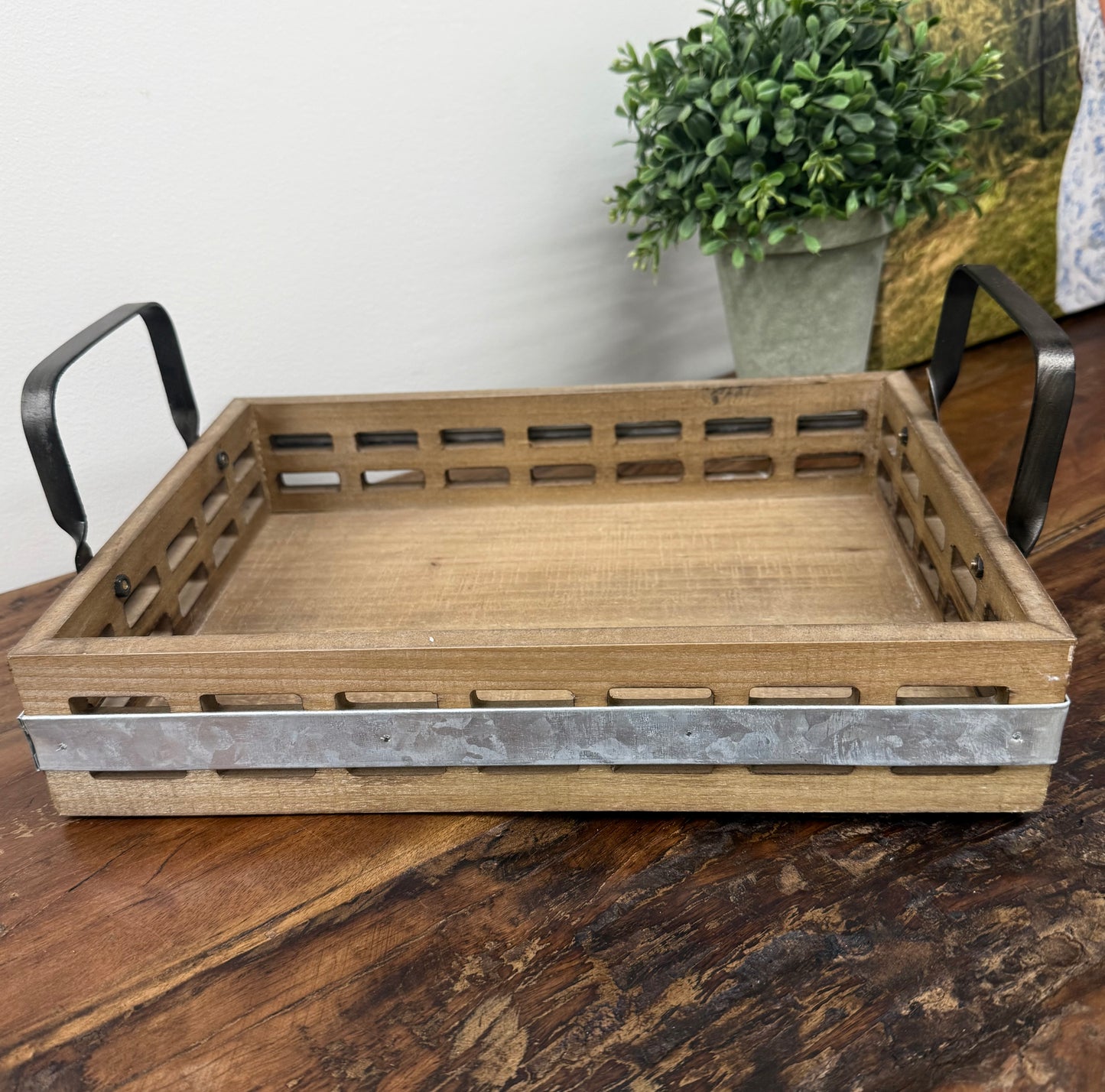 Wood tray