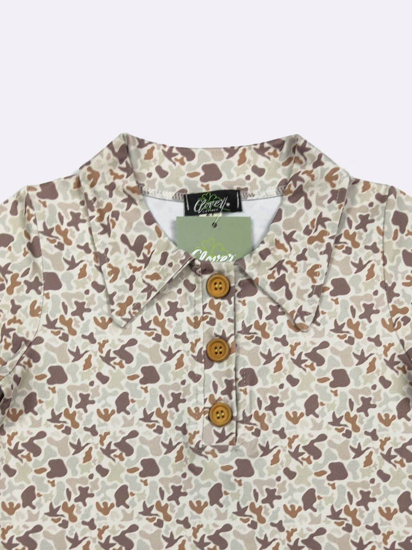 Muted Camo Boy Collar Shirt